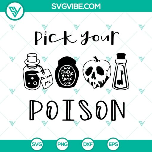 pick your poison svg poison svg witch svg