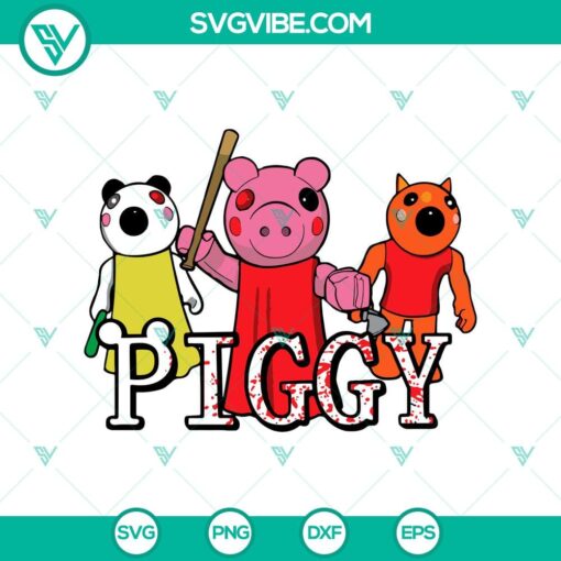 piggy killer svg peppa pig svg pig halloween svg