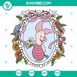 Piglet Mirror Bow SVG | Disney Winnie the Pooh Cut Files