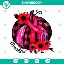Pink Pumpkin Breast Cancer SVG, Horror SVG, Halloween SVG, Halloween Scary SVG