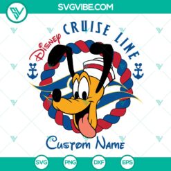 Pluto Dog Disney Cruise SVG | Nautical Vacation Cut Files