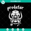 Predator and Alien face SVG design for digital projects, sci-fi fans.