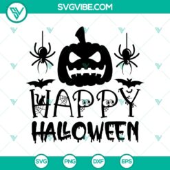 Pumpkin Happy Halloween SVG, Halloween SVG, Scary SVG, Oct 31 SVG