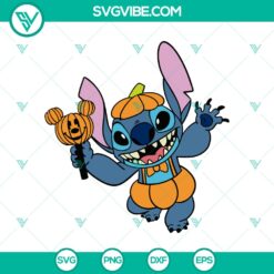 Halloween, Stitch SVG, SVG Files, Pumpkin Head Mouse x Stitch SVG, Stitch 17