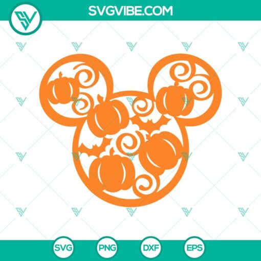 pumpkin mickey head svg mickey head svg halloween svg