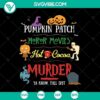 Pumpkin Patch Horror Movies SVG with scary Halloween design for crafting.