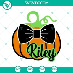 Whimsical Pumpkin Riley Halloween SVG design for crafts and projects, perfect for Halloween season.