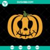 Pumpkin Scare SVG design for Halloween with scary theme, perfect for October 31 festivities.