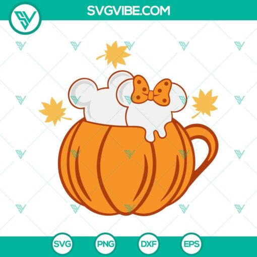 pumpkin spice mouse heads svg disney mouse head halloween svg pumpkin svg