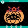Pumpkin spooky Halloween SVG with horror and scary elements ideal for Halloween decorations and crafting projects.
