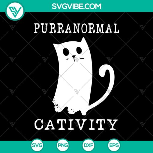 purranormal cativity svg black cat svg scary cat svg