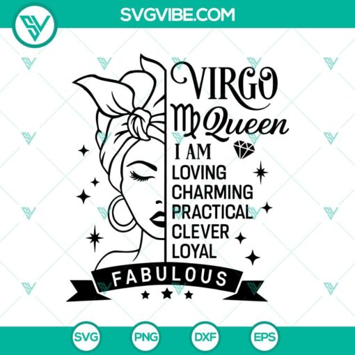 queen virgo svg virgo svg queen birthday svg