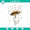 Spooky Halloween SVG with rainy background, horror elements, and scary Halloween theme for digital designs.