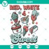 Red White And Sweet SVG DXF EPS PNG Files, featuring vibrant and festive design elements perfect for crafting projects.