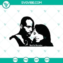 Rest In Paradise Aaliyah SVG, Horror SVG, Halloween SVG, Halloween Scary SVG
