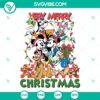 Retro Checkered Mickey Very Merry Christmas SVG | Classic Holiday Cut Files 3