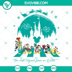 Retro Disney Christmas SVG | Vintage Holiday Celebration Cut Files