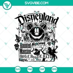 Retro Disneyland Halloween Cartoon Characters SVG, Halloween SVG File, Halloween Cricut &amp; Silhouette Designs