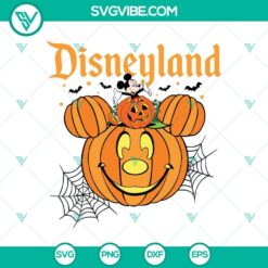 Retro Disneyland Halloween SVG DXF EPS PNG Cut Files, Halloween SVG File, Halloween Cricut &amp; Silhouette Designs