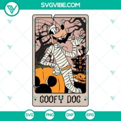 Retro Goofy Dog Mummy Halloween SVG | Funny Spooky Disney Cut Files
