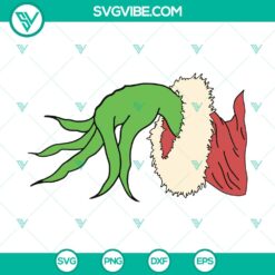 Retro Grinch Hand SVG DXF EPS PNG Files