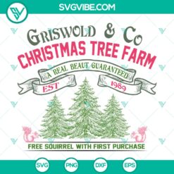 Retro Griswold and Co Christmas Tree Farm SVG
