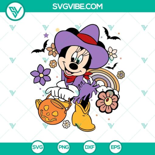 retro minnie mouse halloween svg dxf eps png cut files