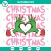 Retro Pink Grinchmas SVG DXF EPS PNG Files for Christmas crafts, featuring a unique holiday design in vibrant shades of pink and green.