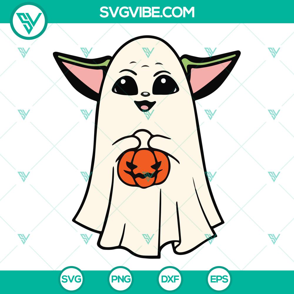 Retro Star Wars Baby Yoda Ghost SVG | Spooky Star Wars Cut Files Retro Star Wars Baby Yoda Ghost SVG | Spooky Star Wars Cut Files