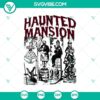 Retro haunted mansion Halloween SVG cut files for Cricut and Silhouette, spooky designs in SVG DXF EPS PNG formats.