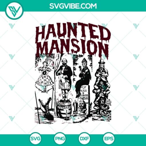 retro the haunted mansion svg dxf eps png cut files