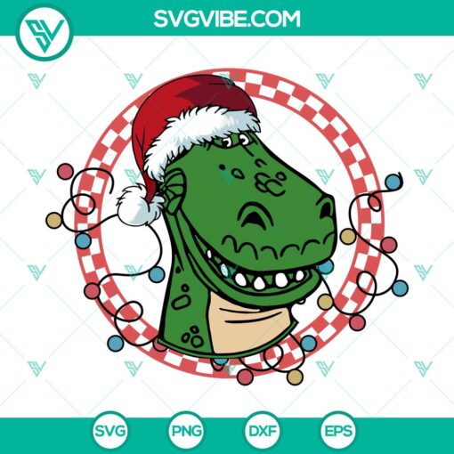 rex toy story christmas svg dxf eps png files