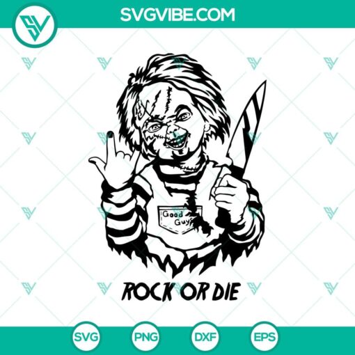 rock or die chucky svg chucky horror svg horror movie svg halloween svg