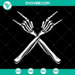 Rock Skeleton Hand Funny Halloween SVG, Halloween Scary SVG, Halloween SVG