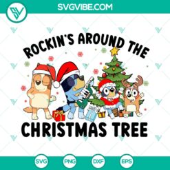 Rockin' Around the Christmas Tree SVG | Classic Holiday Song Cut Files