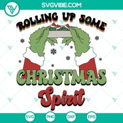 Rolling up Some Christmas Spirit SVG DXF EPS PNG Files
