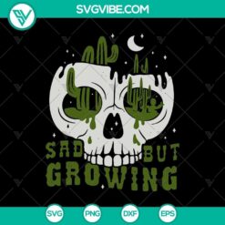 Sad but growing horror SVG with Halloween scary theme, perfect for spooky designs.