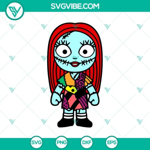 sally chibi svg sally nightmare before christmas svg sally scary svg