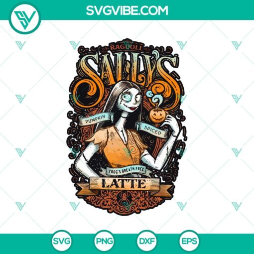 sally sally pumpkin spiced latte svg sally svg halloween svg