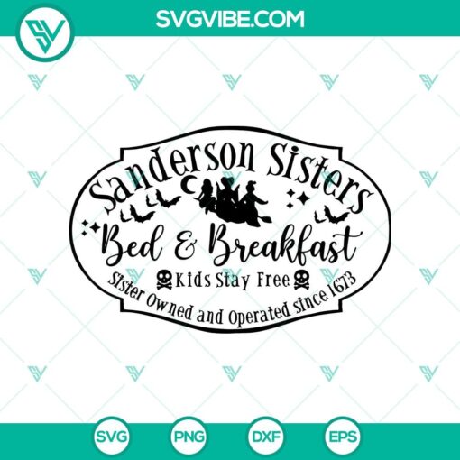 sanderson sisters bed breakfast svg halloween svg sanderson sister svg