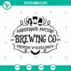 Sanderson Sisters Brewing Co Premium Witches Brew SVG design for Halloween, Hocus Pocus theme. Perfect for your festive crafting projects.