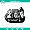 Hocus Pocus Sanderson Sisters SVG design for Halloween crafts and apparel.