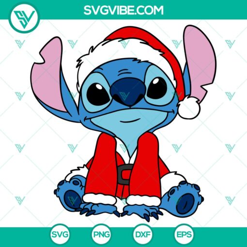 santa stitch svg christmas svg disney christmas svg santa claus svg