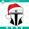 Santalorian Star Wars Christmas SVG | Mandalorian Holiday Cut Files 3