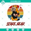 Scare Bear Halloween SVG design, featuring a spooky bear with horror elements. Perfect for Halloween crafts.