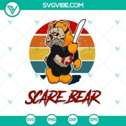 Scare Bear, Halloween SVG, Horror SVG, Halloween SVG, Halloween Scary SVG