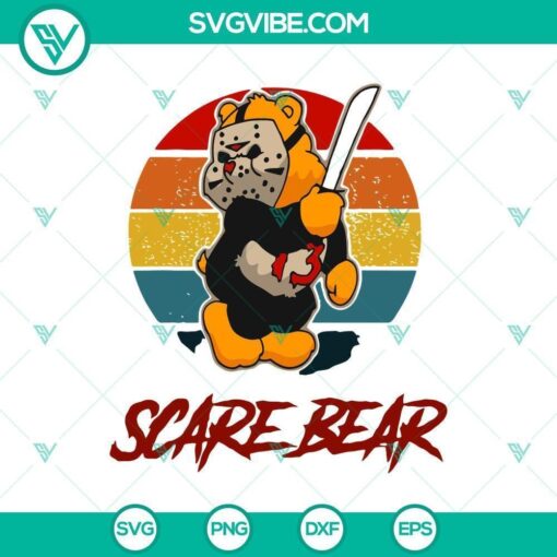 scare bear halloween svg horror svg halloween svg halloween scary svg