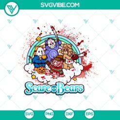 Scare Bears SVG, Horror Bears SVG, Horror Characters SVG