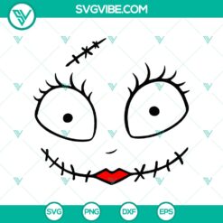 Halloween, SVG Files, The Nightmare Before Christmas SVG, Scary Sally Face SVG, 17