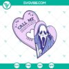 Scream Call Me Halloween SVG DXF EPS PNG Cut Files for Halloween Cricut & Silhouette, featuring spooky and festive design elements.
